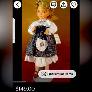 1854 KNOWLES GOLDILOCKS PORCELAIN DOLL “Heroines From the Fairy tale Forests NWT